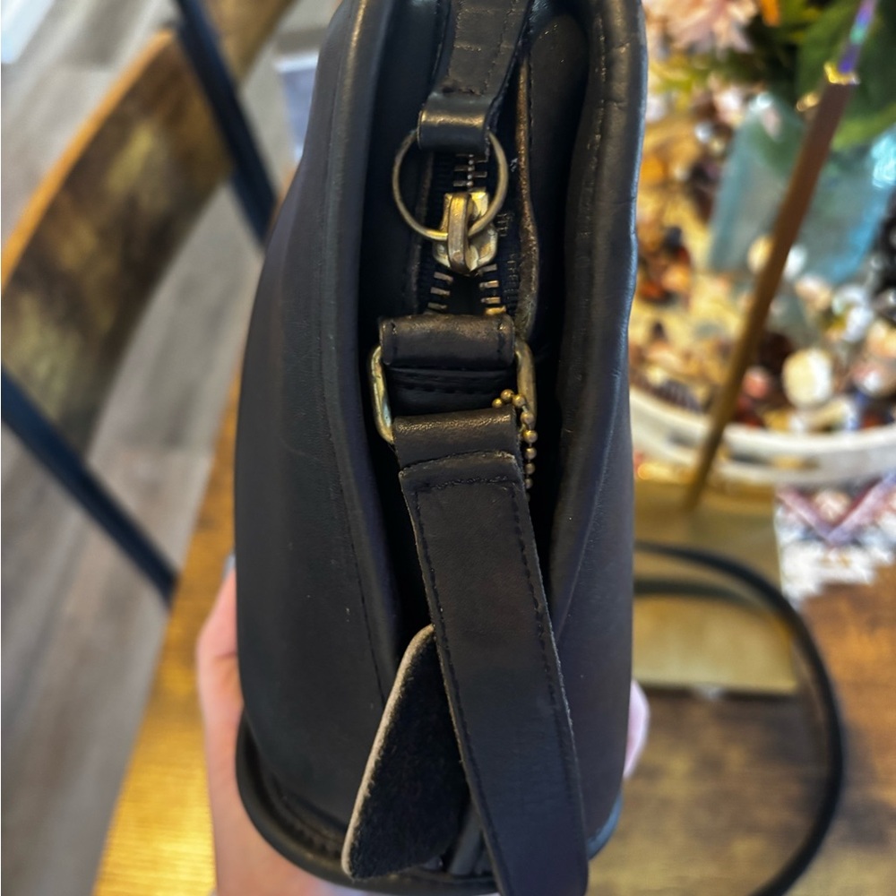 Vintage Coach Oliver Bag Black Leather Crossbody USA Made - Picture 6 of 14